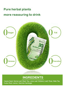Thé Détox Minceur Naturel 30 Jours en Gros, Marque Privée, Usine OEM, Brûleur de Graisse Bio à Base de Plantes <span class=keywords><strong>pour</strong></span> Ventre Plat - Product Image 4