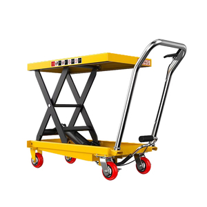 Klein Platform Transportvoertuig Hefplatform Voetbediende Hydraulische Hefkar Platform <span class=keywords><strong>Trolley</strong></span> - Product Image 3