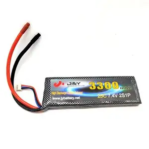 2S 18650 Li פולימר סוללה 7.4V 3300mAh Lipo סוללה נטענת סוללה עבור RC רכב מסוק