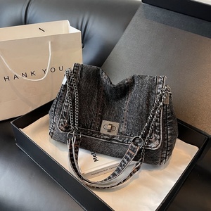 Borsa a <span class=keywords><strong>tracolla</strong></span> in Denim Unisex di grande capacità nuova a spalla singola Casual <span class=keywords><strong>portafoglio</strong></span> da viaggio per coppie borsa a <span class=keywords><strong>tracolla</strong></span> da <span class=keywords><strong>donna</strong></span> - Product Image 2