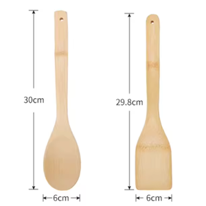 Juego <span class=keywords><strong>de</strong></span> <span class=keywords><strong>Utensilios</strong></span> <span class=keywords><strong>de</strong></span> <span class=keywords><strong>Cocina</strong></span> <span class=keywords><strong>de</strong></span> Bambú Natural Ecológico, Espátula Antiadherente Sostenible, Juego <span class=keywords><strong>de</strong></span> Cucharas <span class=keywords><strong>de</strong></span> Bambú <span class=keywords><strong>para</strong></span> el Hogar y Restaurantes - Product Image 2