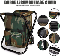 Sac à dos isotherme pliable et portable personnalisé pour la pêche et le camping en plein air