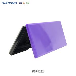 Nuevo Estuche de Maquillaje Cuadrado Ecológico Transparente para Rubor, con Logotipo Personalizado, Vacío, 3 Colores, Paleta de Sombras de Ojos con Espejo - Product Image 5