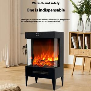 Cheminée électrique réaliste à flamme à <span class=keywords><strong>trois</strong></span> côtés de 17 pouces 1500W Installation facile de l'armoire à domicile pour la décoration de salon - Product Image 3