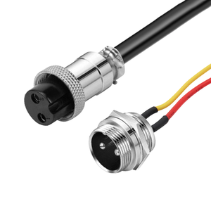 Aangepaste GX16 Aviation Connector vrouwelijke socket paneelmontage en mannelijke plug 2-pins kabelboom - Product Image 1
