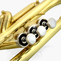 Wholesale Beginner 3 Key Trumpet Standard Set Bb Yellow Brass Trumpet