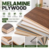 Panneau de contreplaqué mélaminé E0 18 mm à faible teneur en formaldéhyde, qualité meuble, pour armoires de cuisine, placards et étagères