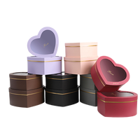 Recyclage écologique I love You Mom Floral Heart Boxes Flower Mom Box Boîte de cadeaux pour la fête des mères Coffret pour fleurs