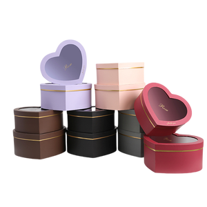 Recyclage écologique I love You Mom Floral Heart Boxes Flower Mom Box Boîte de cadeaux pour la fête des mères Coffret pour fleurs - Product Image 4