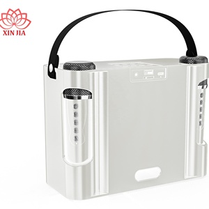 เครื่องคาราโอเกะไร้สายพกพา V5.3 A925 สำหรับงานปาร์ตี้ที่บ้าน ขายส่ง รับผลิตแบบ OEM ODM พร้อมไมโครโฟนคู่ ไฟ LED กระพริบ - Product Image 6