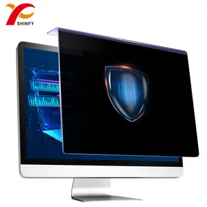 Protector de pantalla colgante de monitor acrílico de ordenador de 24 pulgadas con película de privacidad de alta transparencia
