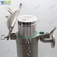 Sanitair ontwerp High Flow Turtle Back enkelzakfilter met SS304 roestvrijstalen behuizing voor fruitpulpfiltratie