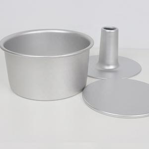 Molde de inserción de tubo extraíble de 4 pulgadas a 10 pulgadas 2 en 1 bandeja de tubo de pastel de gasa 10cm de aluminio anodizado alto <span class=keywords><strong>Chimmy</strong></span> Cake Pan - Product Image 3