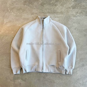 Fabricant sur mesure de vestes de haute qualité, poids lourd, 400 à 500 g/m², pour hommes, sweat-shirt streetwear uni, sweat-shirt à double fermeture éclair - Product Image 1