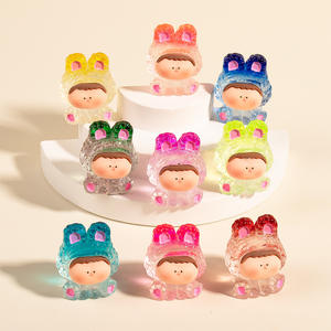 Nuevo Color cambio Gradual Lilith DIY joyería crema pegamento resina llavero colgante coche joyería al por mayor lindo conejo - Product Image 3