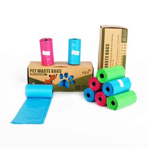En stock, sacs à déchets pour animaux de compagnie biodégradables EPI, colorés, extra-épais, type rouleau, pour ramasser les excréments, emballés dans une boîte en papier - Product Image 2