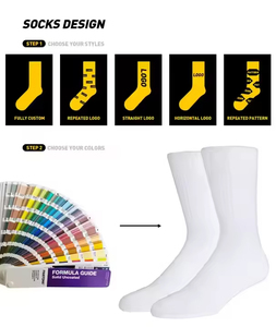 Chaussettes de sport en coton pour hommes, jacquard, écologiques, impression numérique personnalisée de haute qualité, logo personnalisé, design personnalisé - Product Image 3