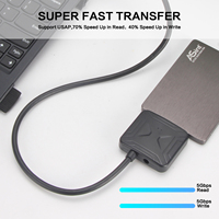 Cable Adaptador de Disco Duro VCOM USB 3.0 a IDE SATA 3.0 de 5 Gbps para Flujo de Trabajo Multidispositivo y Oficina Remota