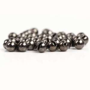 2026 White Egret Fly Tying F-type Tungsten Round Slotted Sinker Beads Modelo 01 para Pesaje de Nymphs - Marca FUN - Product Image 1