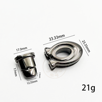 Boucle de ceinture pour femme en alliage de zinc, forme C, 25 mm, personnalisée, écologique