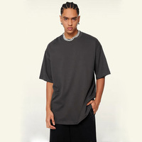 T-shirt unisexe de luxe en coton 100% de haute qualité, coupe ample, personnalisable avec logo imprimé, t-shirt oversize pour homme