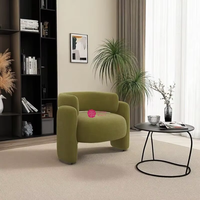 Fauteuil d'appoint moderne Yicheng en crème, fauteuil simple minimaliste pour salon, salon de beauté, zone de réception