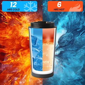 Vaso Térmico de Acero Inoxidable de Doble Pared de 500 ml con Logotipo Personalizado, Taza de Café de Viaje de 17 oz, Taza Térmica Aislada al Vacío - Product Image 4