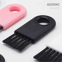 Brosse de nettoyage pour couvercle de gobelet, entièrement noire, brosse de nettoyage pour cuisine, brosse pour bouteille miniature de 50 mm, brosse pour casque, brosse pour grand trou, mini-brosses