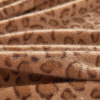 Plaid en fausse fourrure de lapin à imprimé léopard, doux et moelleux, motif animalier, pour lit, canapé, textile de maison hivernal, vente en gros, approvisionnement en vrac