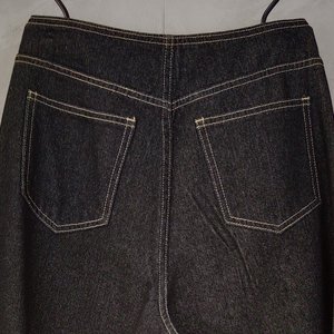 Jeans da <span class=keywords><strong>Donna</strong></span> <span class=keywords><strong>a</strong></span> <span class=keywords><strong>Vita</strong></span> <span class=keywords><strong>Bassa</strong></span> Traspiranti, Modello Flare, in Denim Scuro, Senza Cintura, con Polsini Larghi, Casual, per il Pendolarismo Femminile - Product Image 6