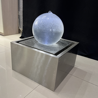 Décoration de jardin extérieure personnalisée, sphère en acrylique transparente, fontaine à eau, boule élégante, ornement pour la maison