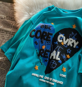 <span class=keywords><strong>T</strong></span>-Shirt in Cotone 100% da 280 <span class=keywords><strong>G</strong></span> con Stampa 3D in Schiuma, Magliette Personalizzate di Alta Qualità, <span class=keywords><strong>T</strong></span>-Shirt Oversize Unisex per Uomo - Product Image 2
