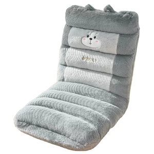 Cuscino da pavimento in peluche per balcone, lettura, con schienale integrato, divano pigro da camera da letto, cuscino spesso regolabile - Product Image 1