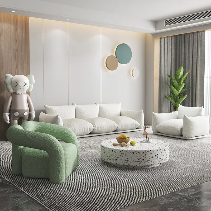 Design moderno divani in <span class=keywords><strong>velluto</strong></span> divano in tessuto set mobili soggiorno ufficio divano a 3 posti per mobili per la casa