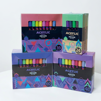 Marqueurs acryliques permanents personnalisés pour l'art, le croquis, le graffiti, 60 couleurs, peinture professionnelle, stylo marqueur acrylique