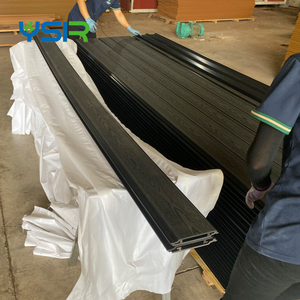 Linyi Yansen colori durevoli di alta qualità impermeabile a prova di fuoco rivestimento facile da installare legno composito in <span class=keywords><strong>Pvc</strong></span> Wpc pannello di parete esterna - Product Image 4