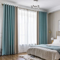 2025S nouveau style coton et lin tissu occultant complet tissu de rideau de chambre