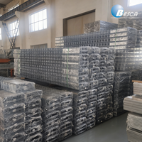 BESCA Chemin de câbles en treillis métallique en acier galvanisé à chaud, revêtement en zinc 80 µm, test de pulvérisation salée 500H pour centre de données, usine solaire, MEP