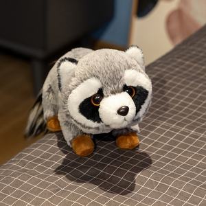 可愛いシミュレーションリアルオーストラリアアライグマぬいぐるみロングソフトぬいぐるみ40cm森の野生動物PPコットン - Product Image 6