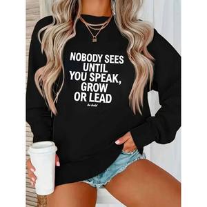 เสื้อเชิ้ตคอกลม <span class=keywords><strong>NOBODY</strong></span> CARES Until YOU CREATE DREAM เสื้อเชิ้ตลำลองแขนยาวสำหรับฤดูหนาวพิมพ์ลายธีมต่างๆ - Product Image 5