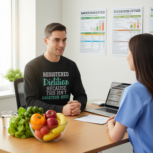 T-shirt à manches longues pour diététicien agréé Parce que c'est pas l'heure des amateurs - Product Image 3