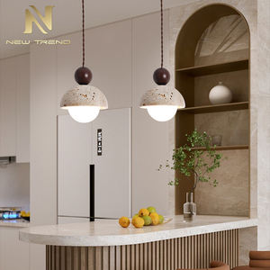 โคมไฟระย้าหินธรรมชาติขนาดเล็ก Wabi Sabi โคมไฟแขวนสไตล์ญี่ปุ่นตกแต่งบ้านโคมไฟระย้าหัวเตียง - Product Image 3