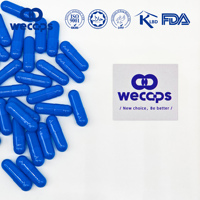 Capsules végétales vides Wecaps Blue Vegan fabriquées en Chine avec support d'impression de logo