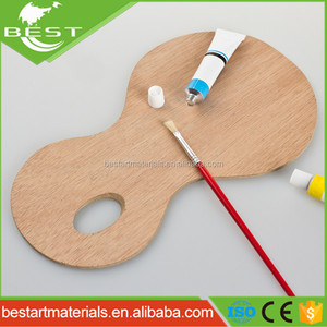 En gros en forme de Gourde en bois Palette de Peinture D'artiste Pour La Peinture À <span class=keywords><strong>L</strong></span>'aquarelle - Product Image 1