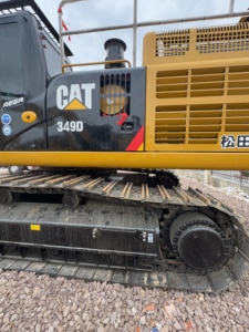 Excavadora de cadenas CAT 349D2 usada, 50 toneladas, motor Caterpillar C13 original, pocas horas de uso, excavadora de minería de servicio pesado para Guinea - Product Image 1