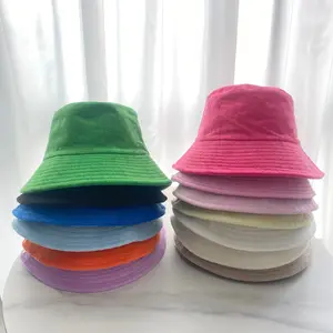 Custom Logo Bucket Hat Terry Towelling Blank Terry Cloth Towel Bucket Hats For Women