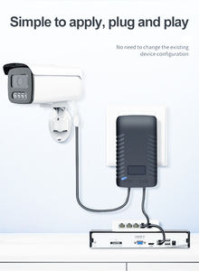 24V 1A No estándar Rj45 POE Power Over Ethernet <span class=keywords><strong>Megabit</strong></span> 10/100Mbps Interruptor de red con EE. UU. Reino Unido Enchufe DE LA UE Inyector POE - Product Image 5