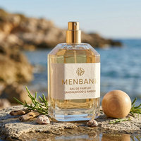 Flacons de parfum personnalisés avec boîte, bouteilles carrées à épaule inclinée 50ml 100ml, flacons de parfum avec bouchon magnétique, bouchon en bois, flacons vaporisateurs 30ml