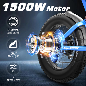 จักรยานเสือภูเขาไฟฟ้า OEM GT600 ระยะทางวิ่ง 1122 กม. แบตเตอรี่ลิเธียม เกียร์ 7 สปีด เบรกดิสก์ไฮดรอลิก ระบบกันสะเทือนเต็มรูปแบบ มอเตอร์แบบไร้แปรงถ่าน - Product Image 3