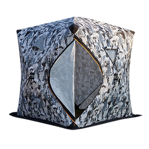 Tente de pêche d'<span class=keywords><strong>hiver</strong></span> OEM tente pour étang à poissons abri de pêche sur glace coton Portable 4 personnes Pop up tentes de pêche sur glace - Product Image 2